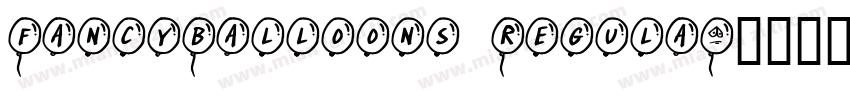 FancyBalloons Regula字体转换